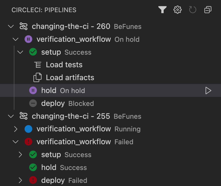 Pipelines manager