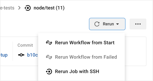 Rerun Job with SSH