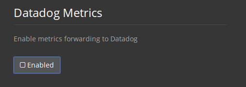 Enable DataDog