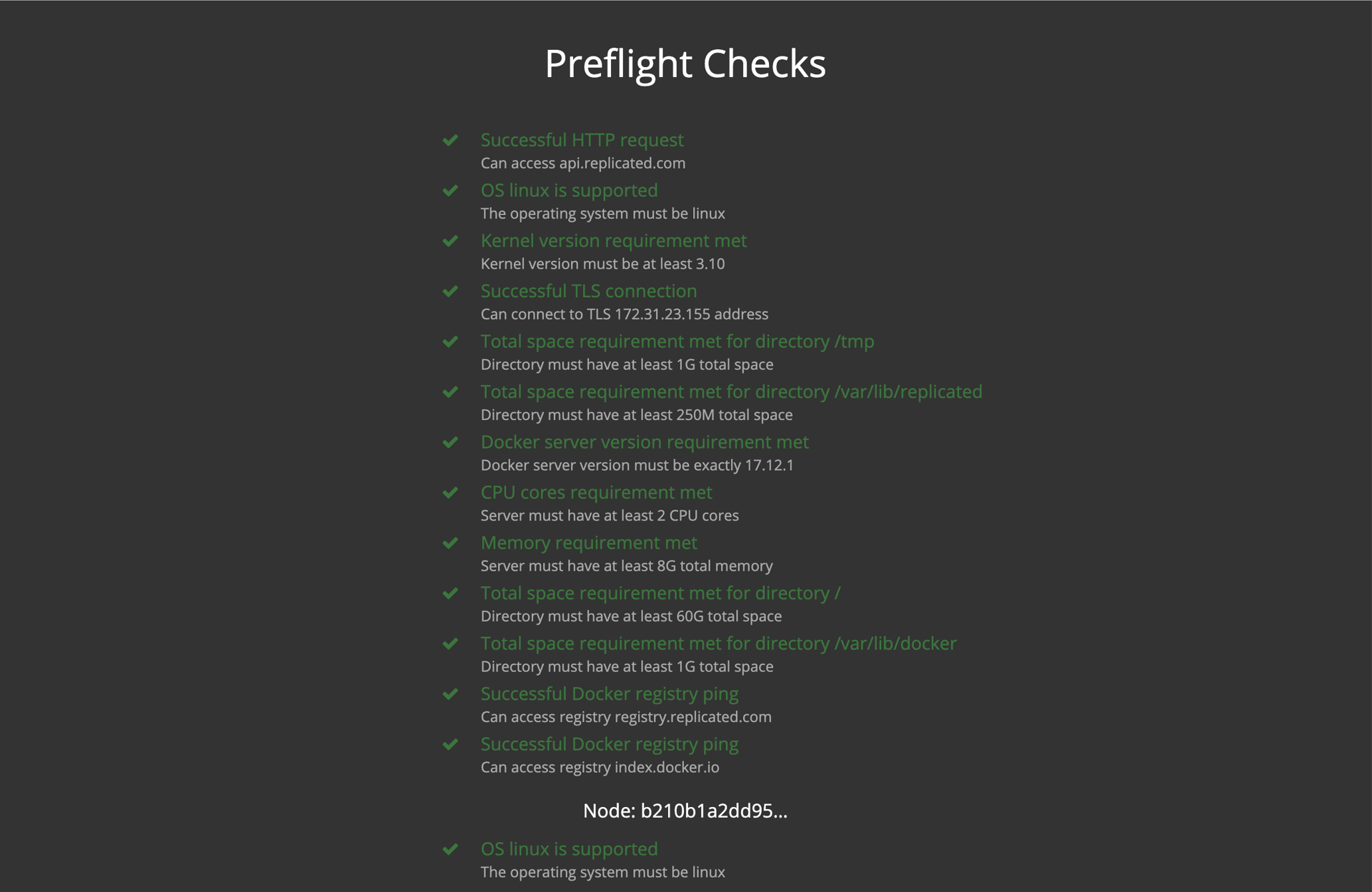 Preflight Checks