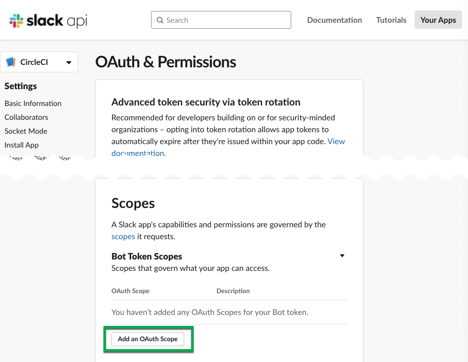 Add an OAuth Scope