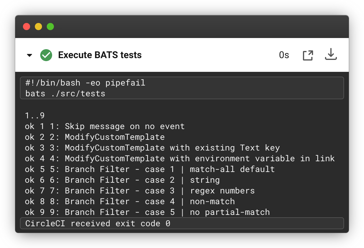 Unit testing Bash with BATS-Core