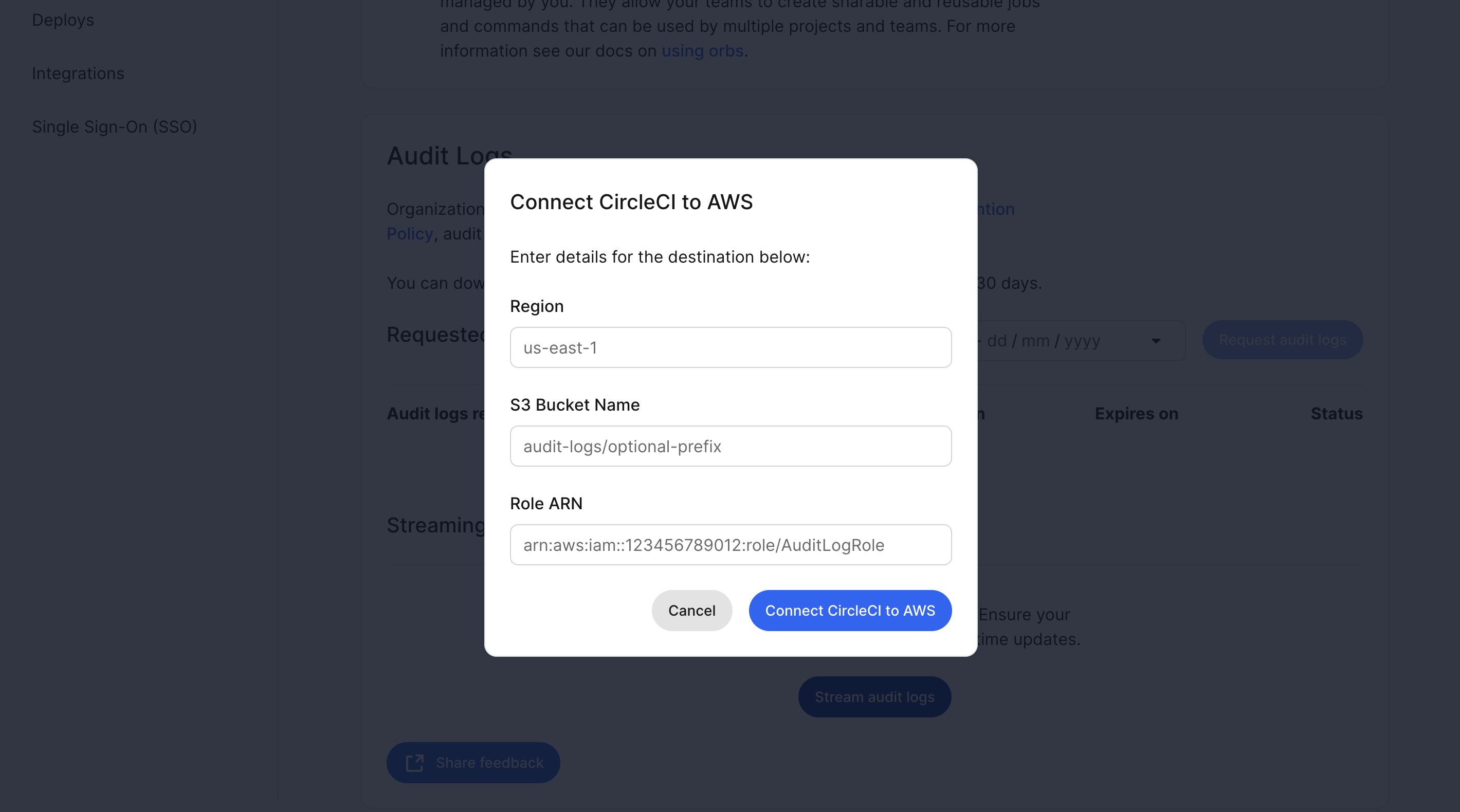 Connect CircleCI to AWS