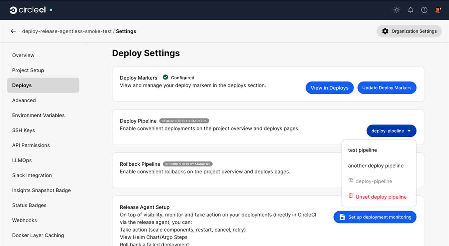 Change deploy pipeline