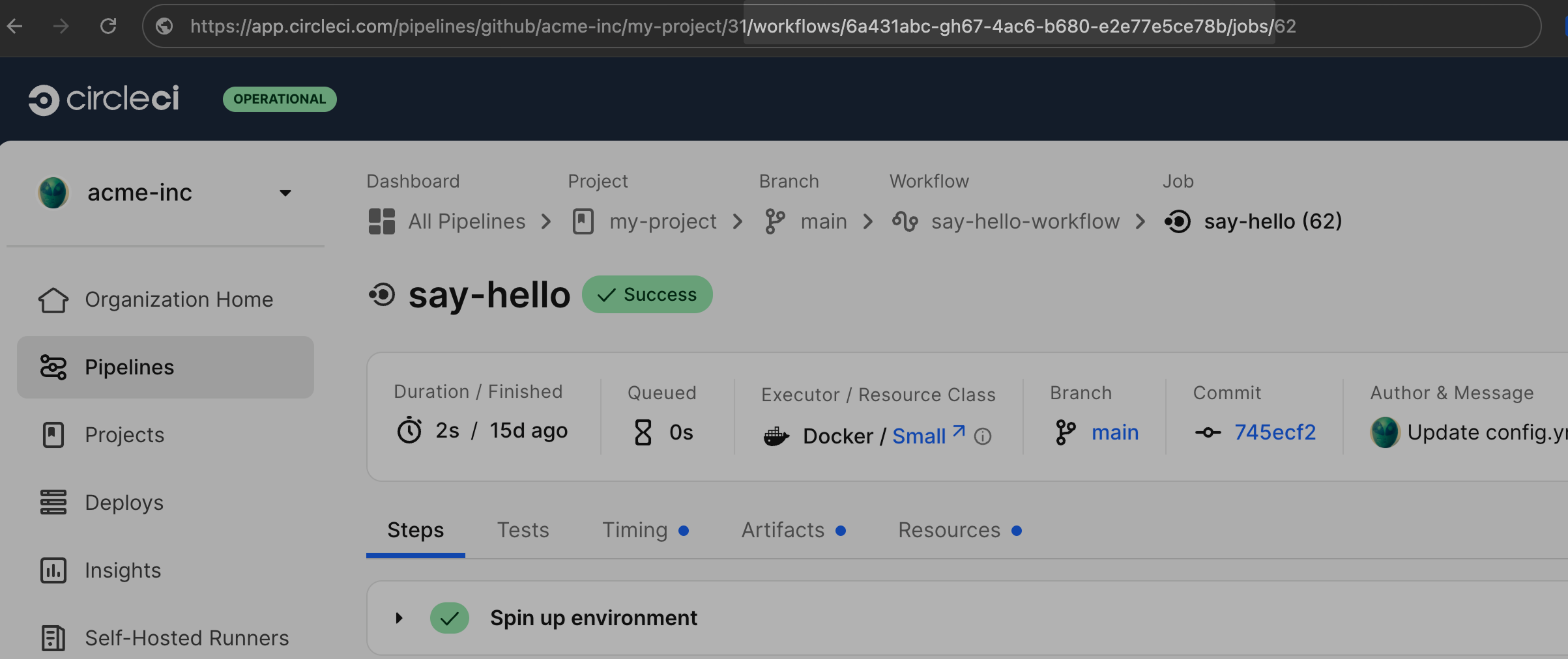 Get workflow ID from job page URL