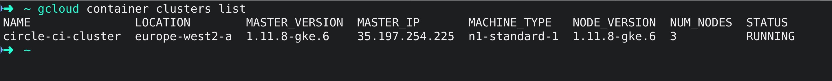 gcloud クラスタのリスト