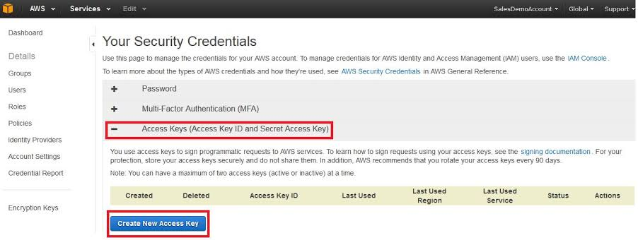 AWS SECRET KEY